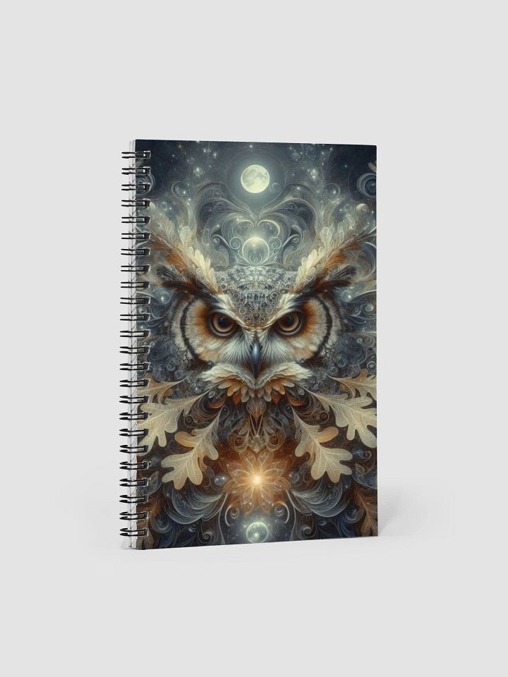 Celestial Owl Wisdom Spiral Notebook product image (1)