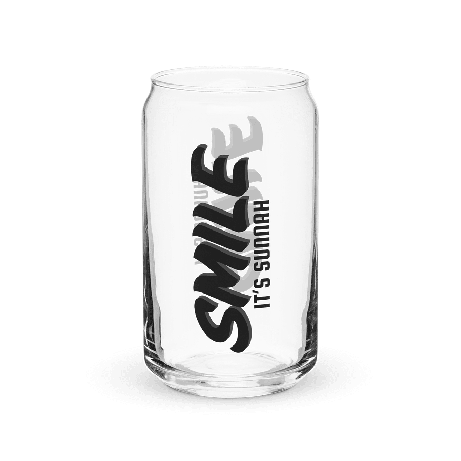 "Smile It's Sunnah" Glass in Black product image (1)