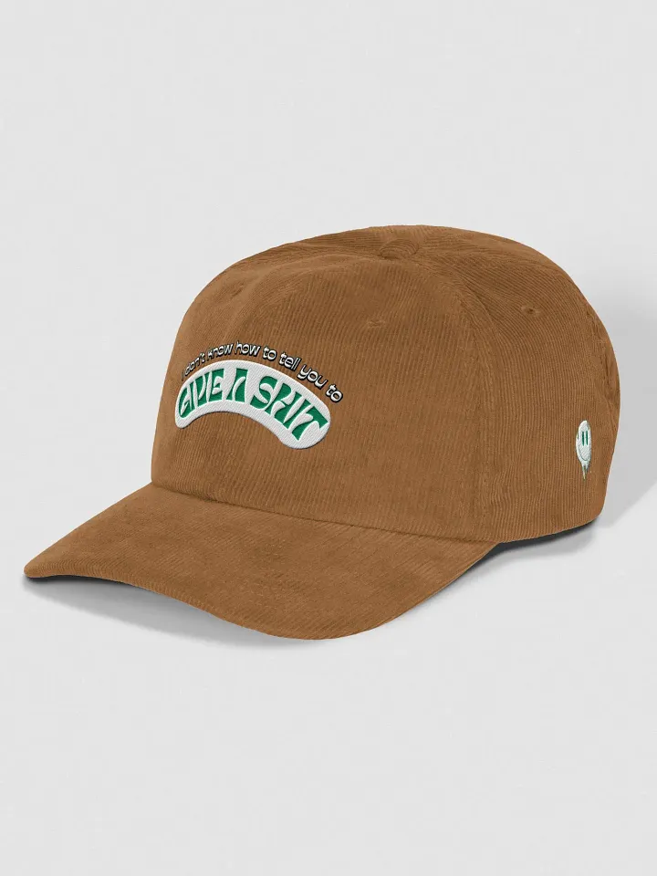 GIVE A SH*T corduroy dad hat product image (9)