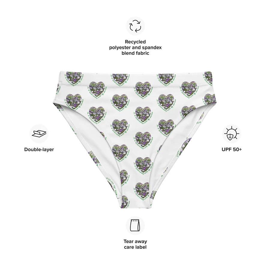 Symmetrical Shield Green All-Over Bikini Bottoms product image (9)