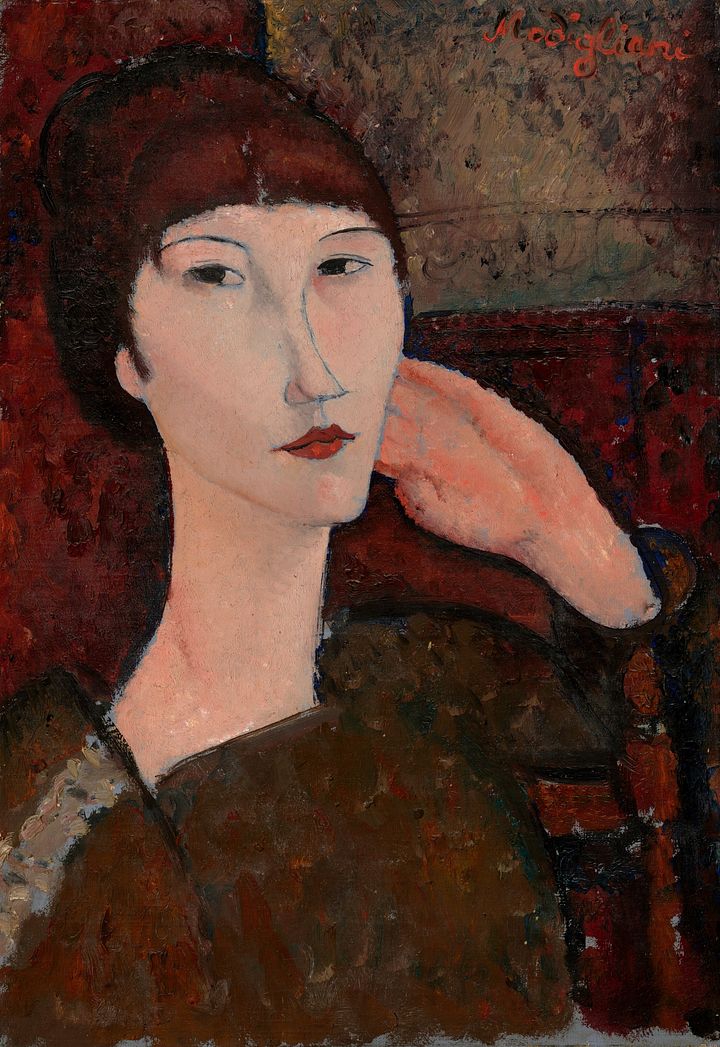 Vintage Art Download - Amedeo Modigliani, Adrienne (Woman with Bangs) product image (1)