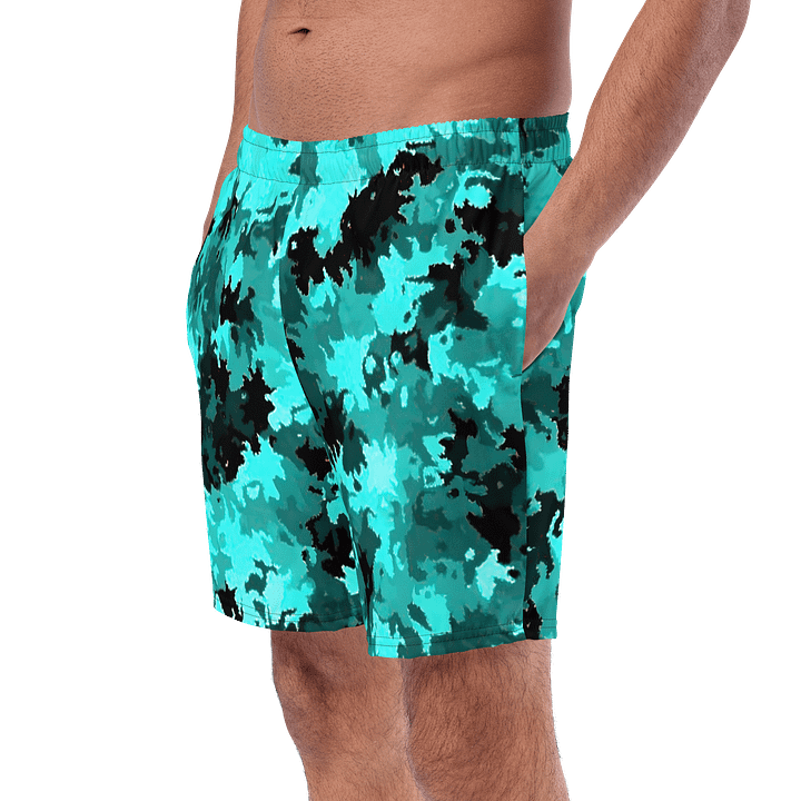 Oceanic Teal Swim Trunks product image (2)
