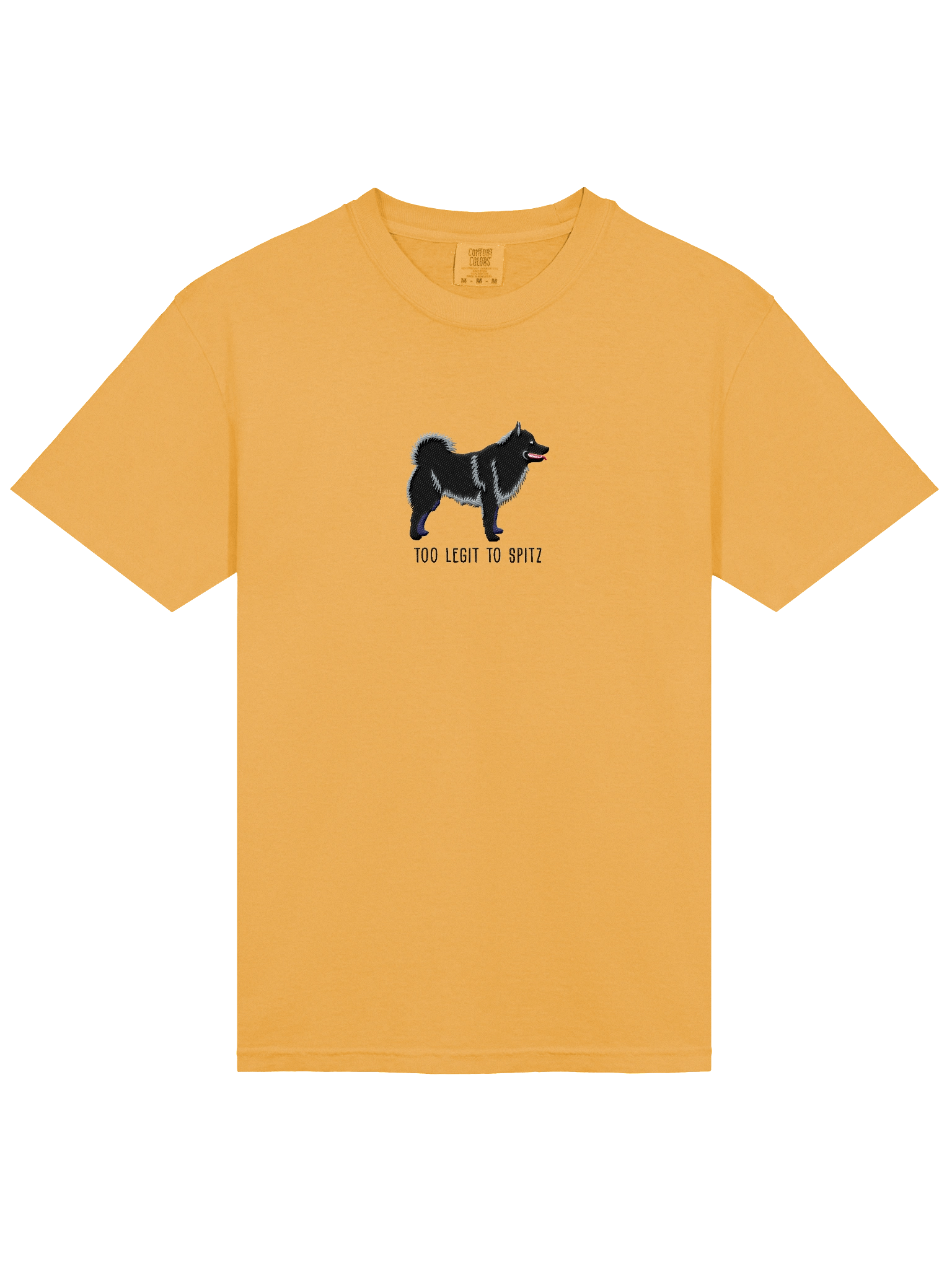Too Legit to Spitz T-Shirt(Embroidered) of a Schipperke(Black) product image (23)