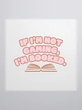 Not Gaming Booked Sticker product image (1)