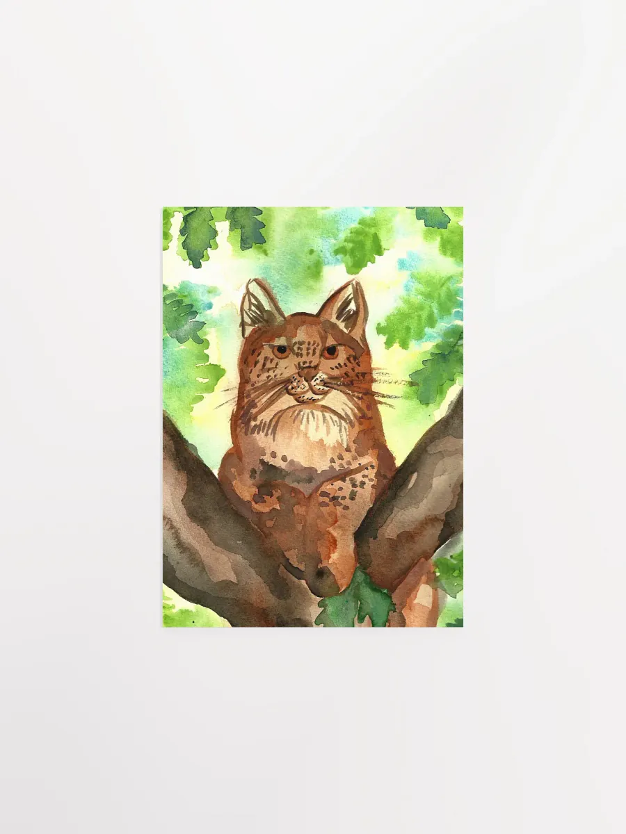 Lynx In A Tree Art Print product image (4)