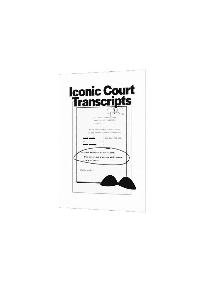 Iconic Court Transcripts Poster product image (12)