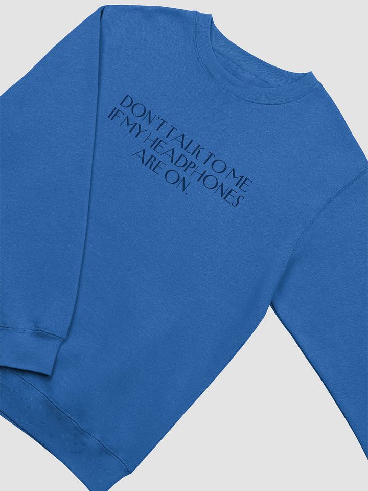 HEADPHONES ON (variant 3) printed crewneck product image (9)