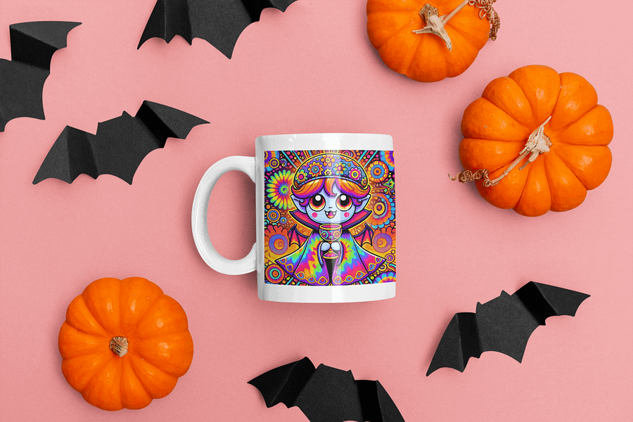 Hippy Trippy Halloween Family Collection: Psychedelic Tie-Dye Halloween Art product image (8)