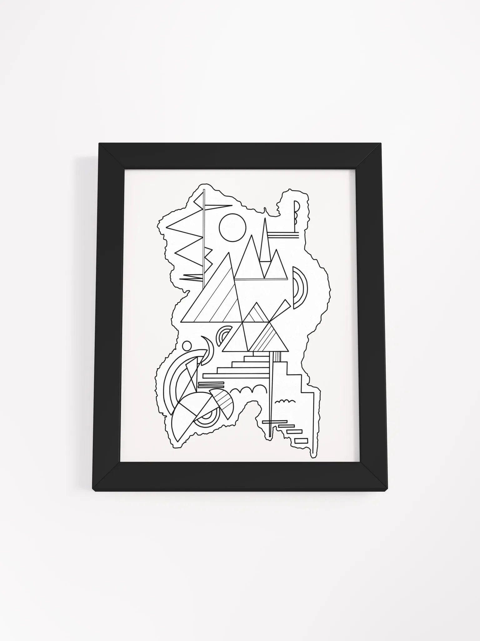 Color-Your-Own Kandinsky's Framed Poster! product image (18)