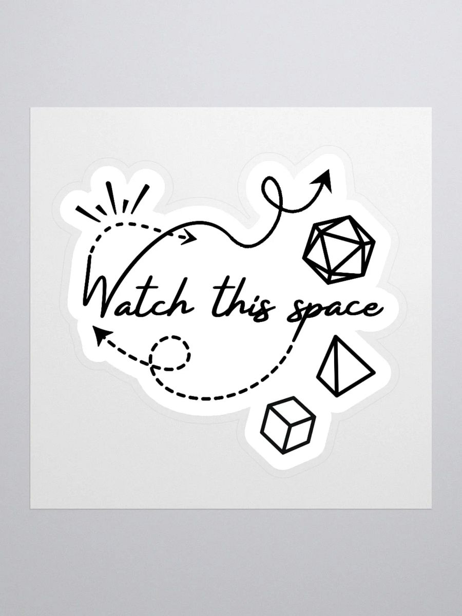 Watch This Space Kiss Cut Stickers product image (1)