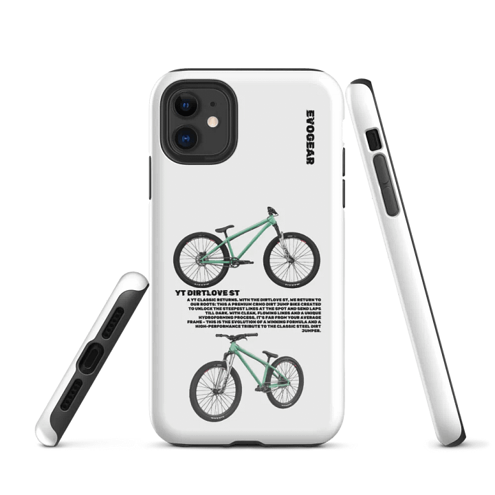 White DirtLove ST iPhone Case product image (1)