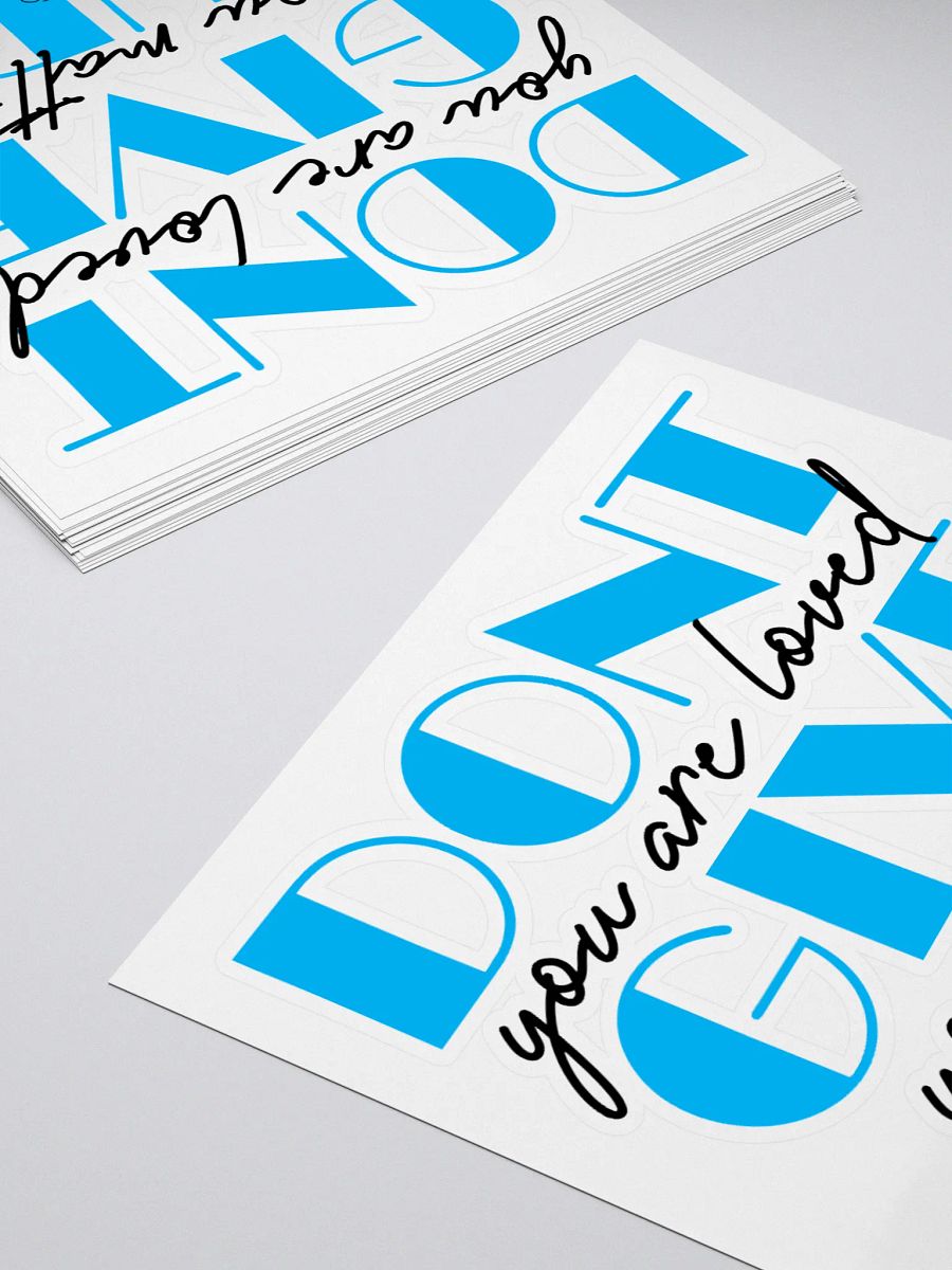 Don't Give Up - Sticker product image (6)