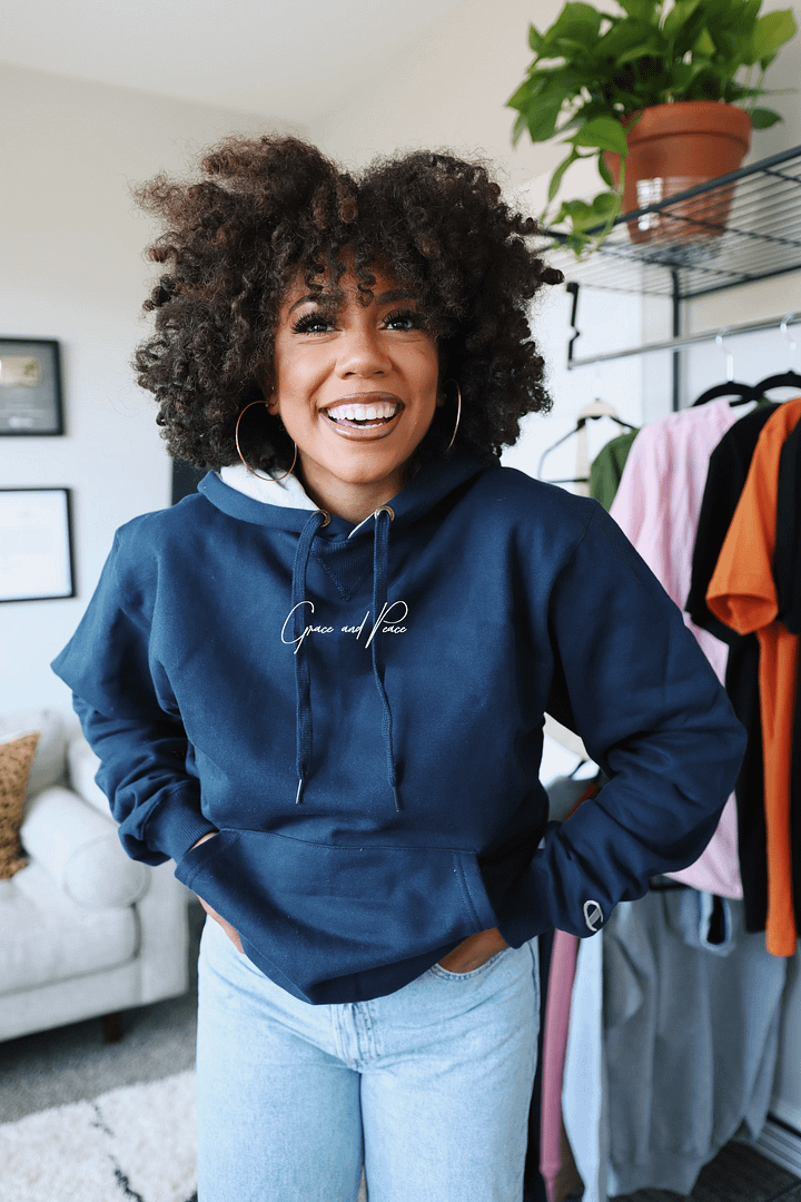 Grace and Peace Hoodie (Navy) product image (1)