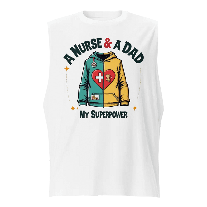 Hoodie graphic on tank : Nurse & Dad Theme tank product image (1)