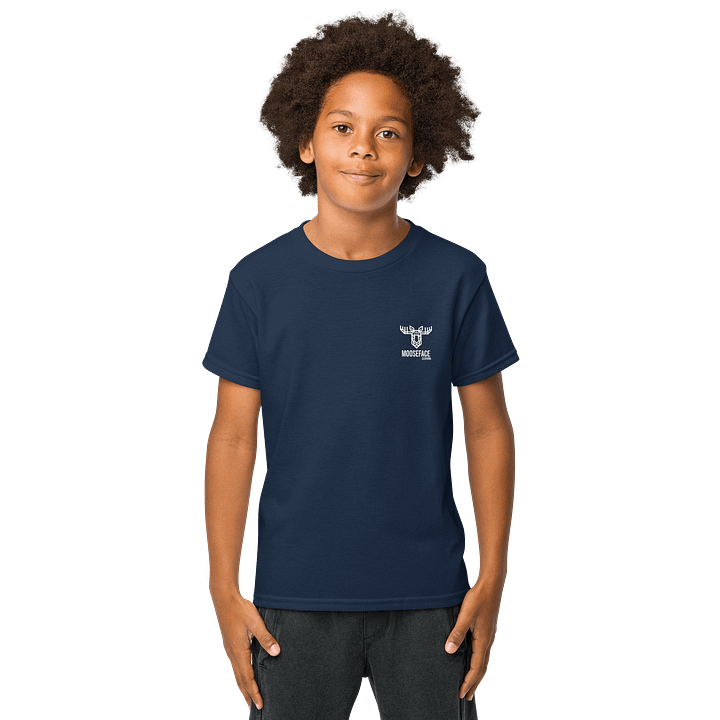 MooseFace Stencil Cut Crested Tee-Gildan product image (1)