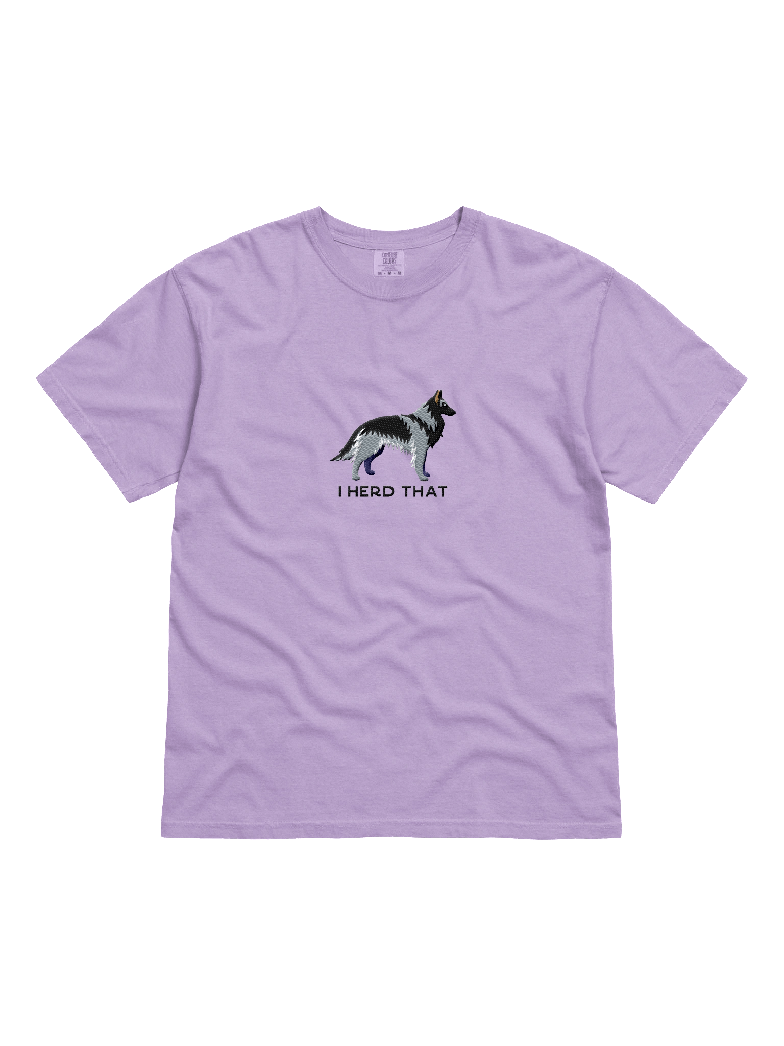 I Herd That T-Shirt(Embroidered) of a Belgian Tervuren(Gray) product image (31)