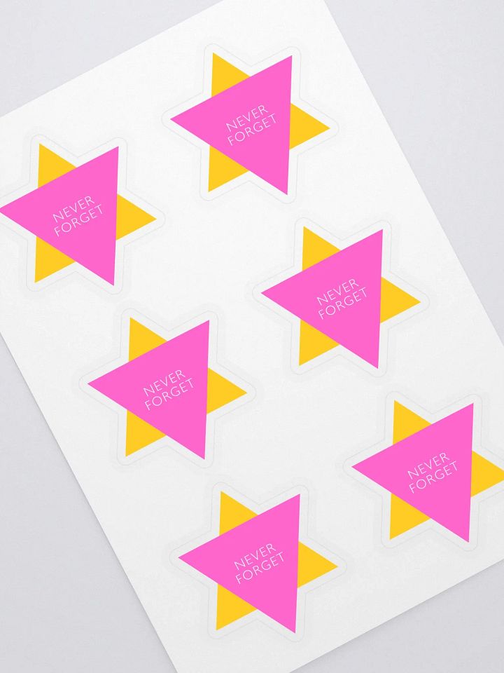 Never Forget - Pink And Yellow Triangles - Stickers product image (1)