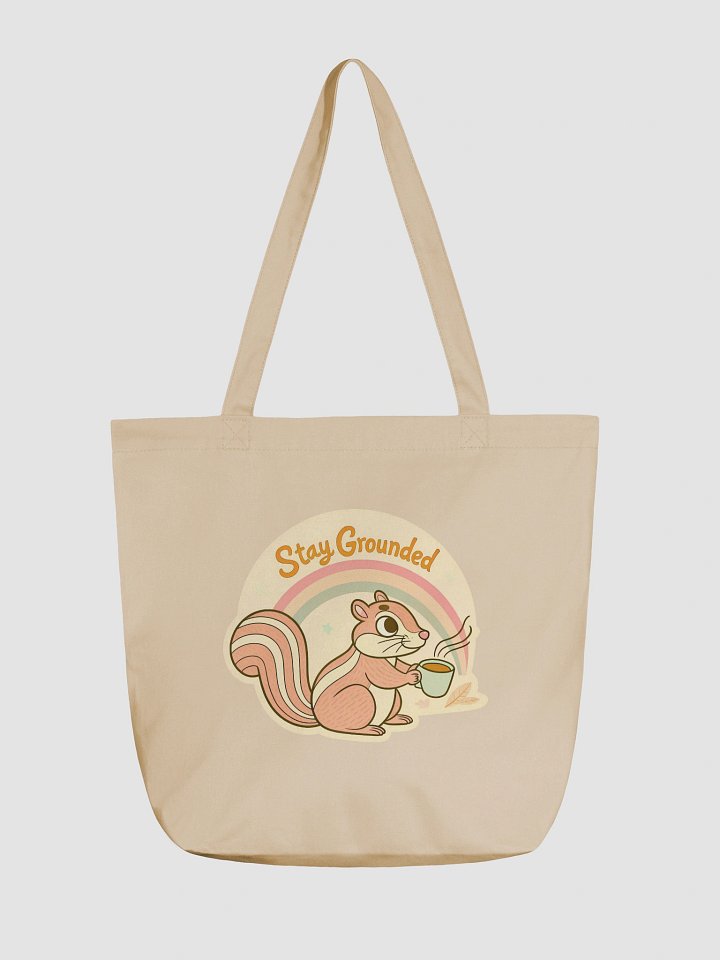 Stay Grounded Chipmunk Eco Tote product image (1)