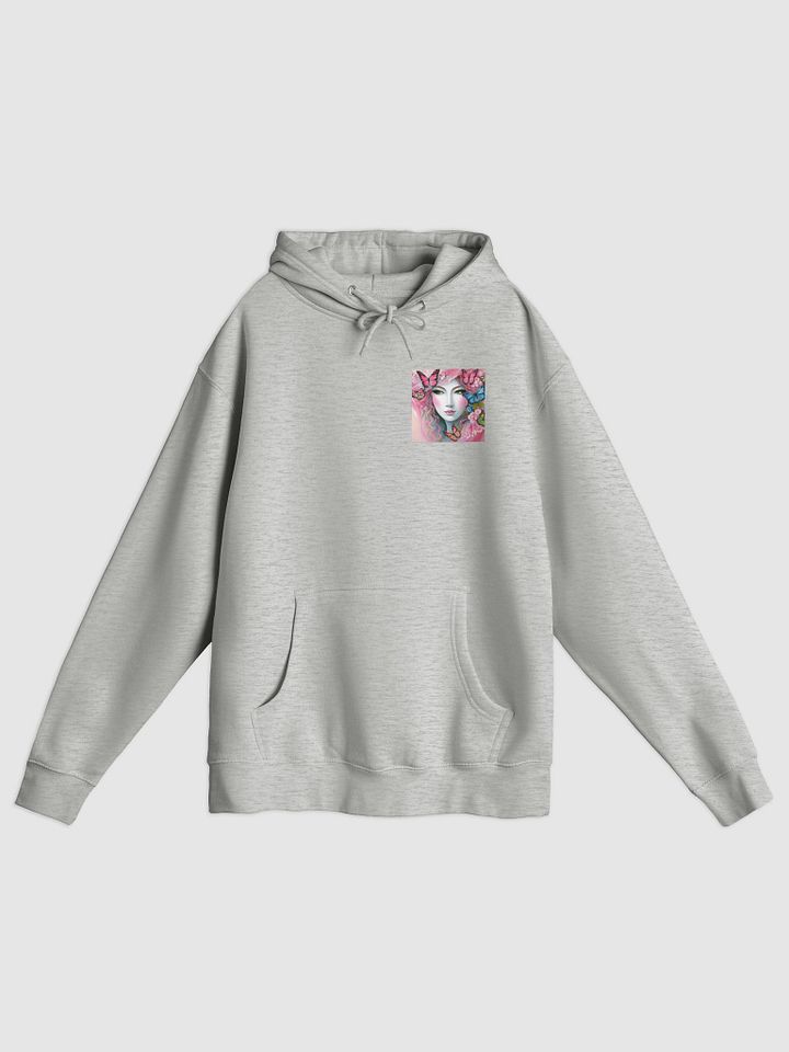 Woman With Pink Butterflies Hoddie product image (1)