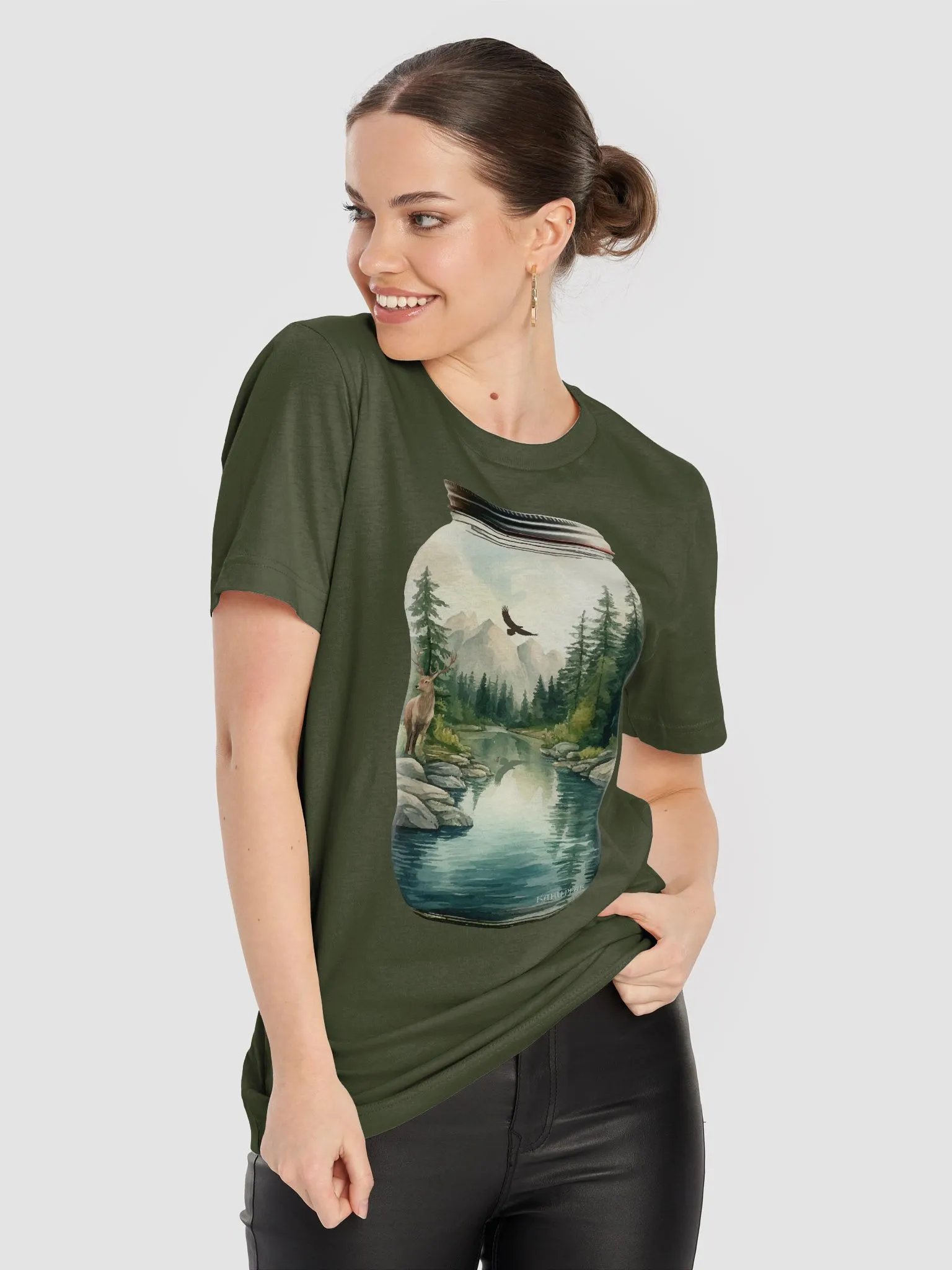 Wilderness Mason Jar Forest T-Shirt product image (5)
