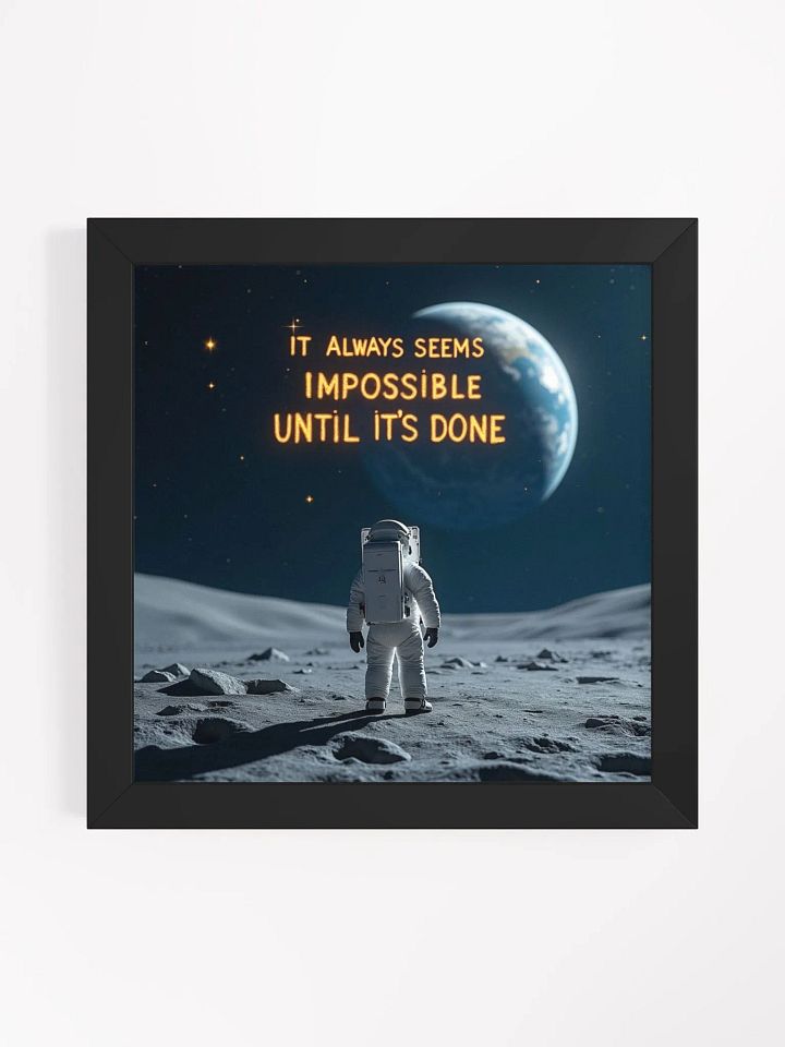 Cosmic Inspiration: Framed Astronaut Poster product image (3)