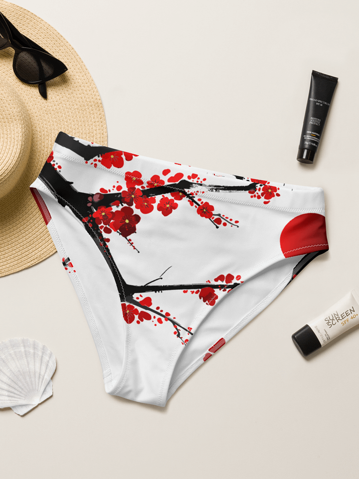 Blossom Burst - EcoChic High-Waisted Bikini Bottom product image (1)