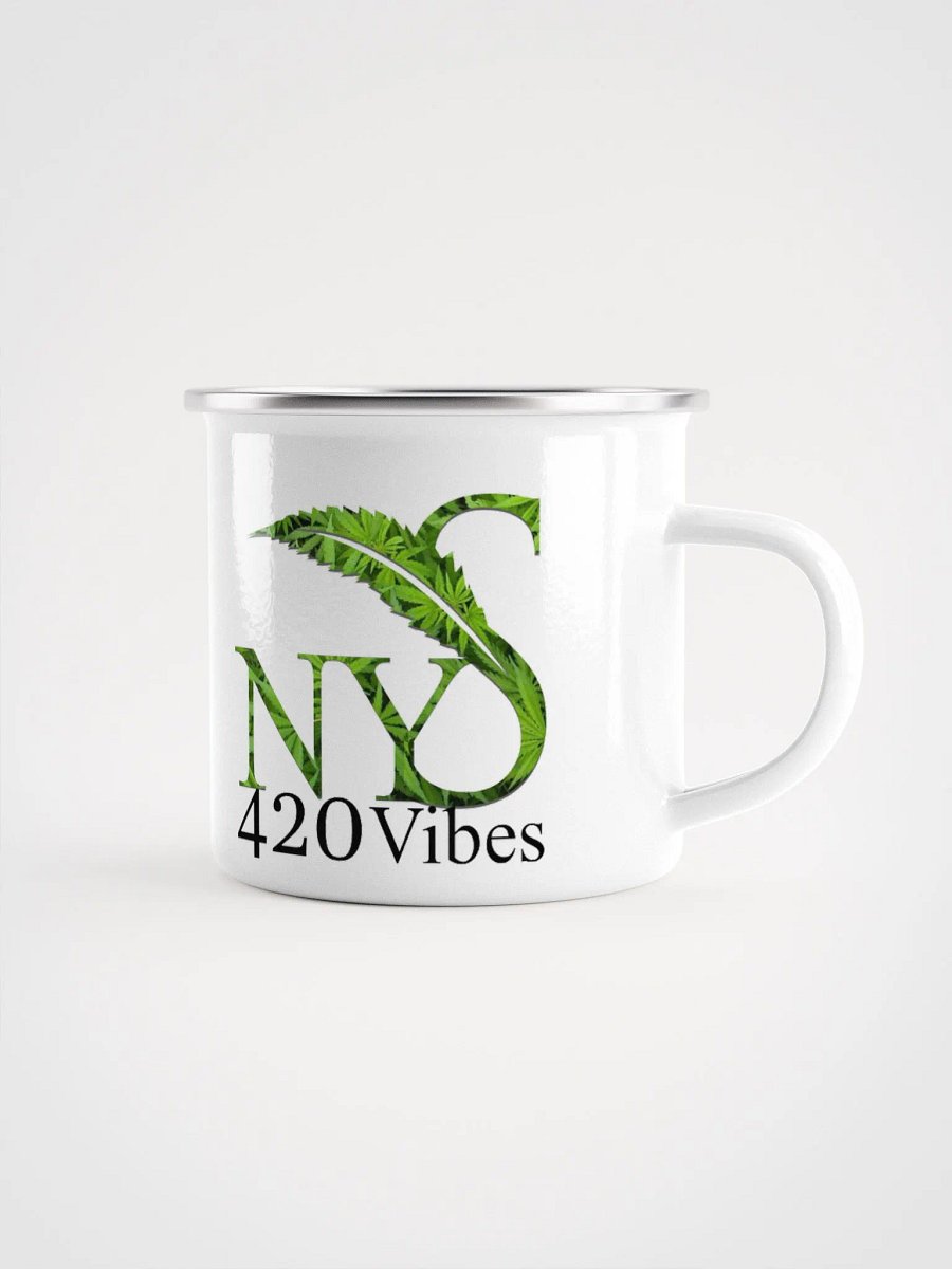NYS 420 Vibe Leaf Enamel Mug product image (1)