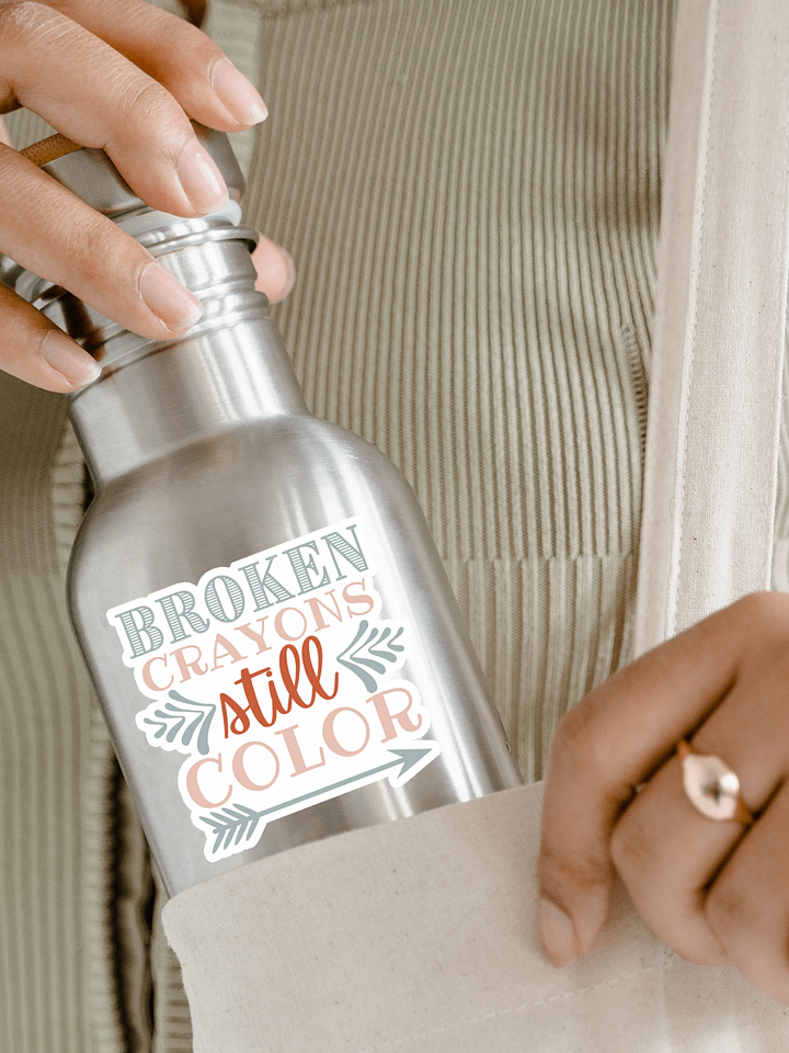 Broken Crayons Still Color Sticker product image (1)