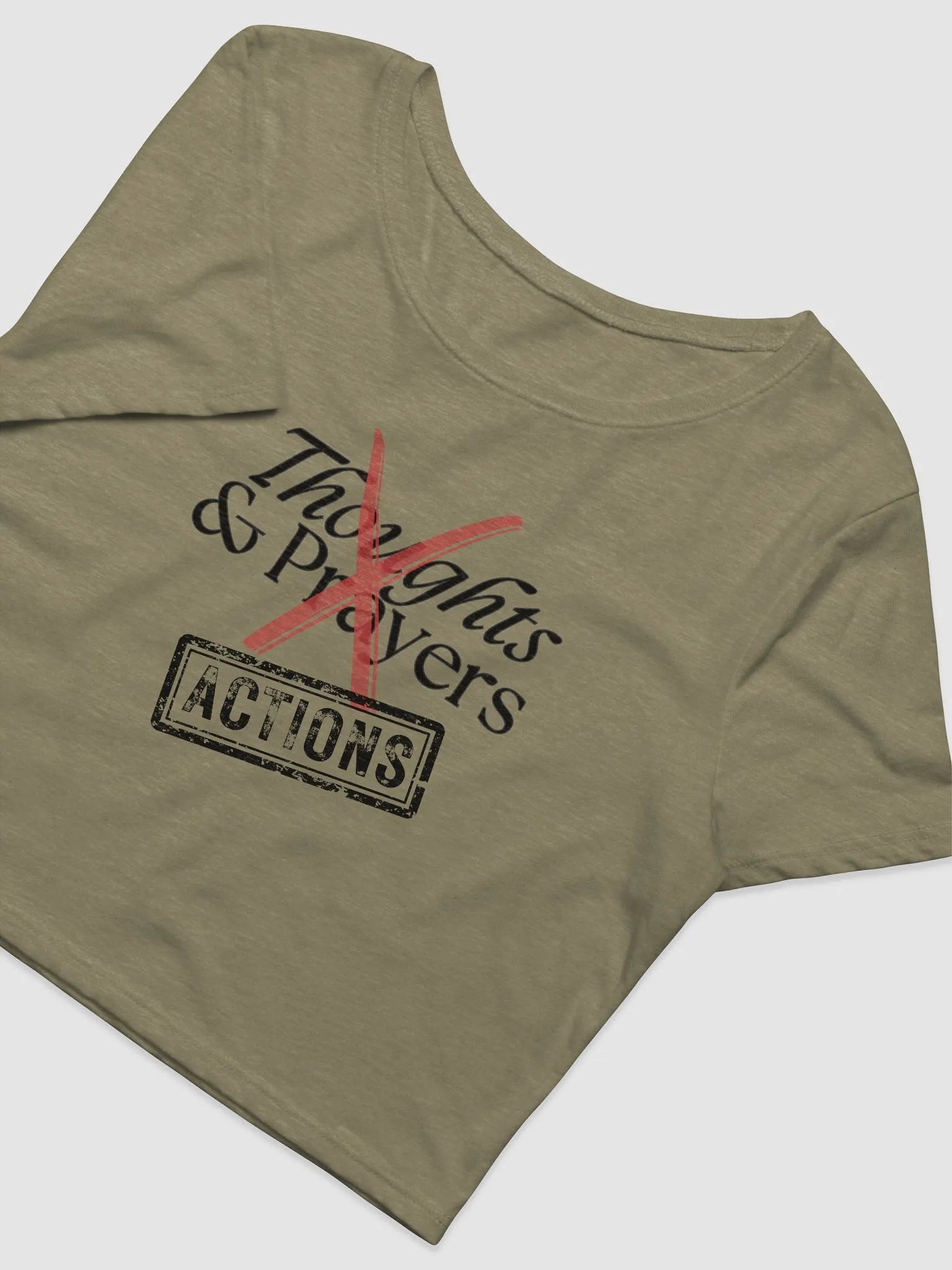 No More Thoughts & Prayers Crop Top product image (6)