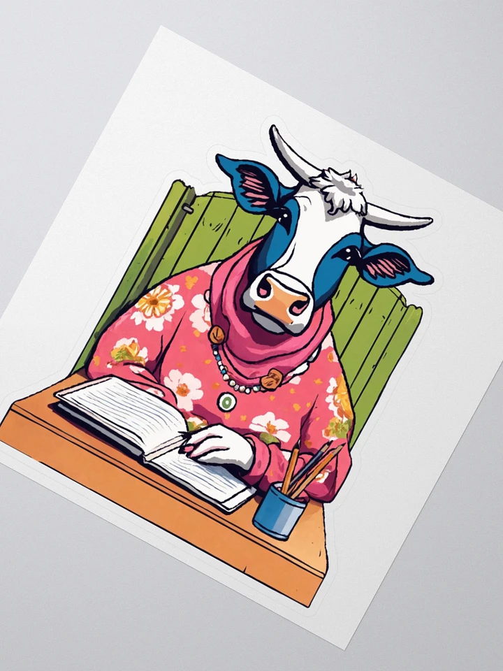 Journaling Cow Sticker product image (5)