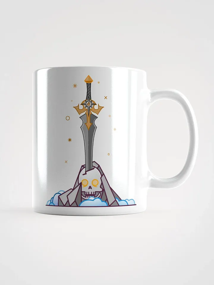 Sword in the Skull - Argent Variation - White Glossy Mug product image (1)