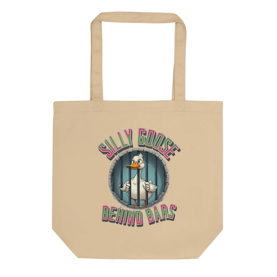 Silly Goose Behind Bars Eco Tote product image (1)