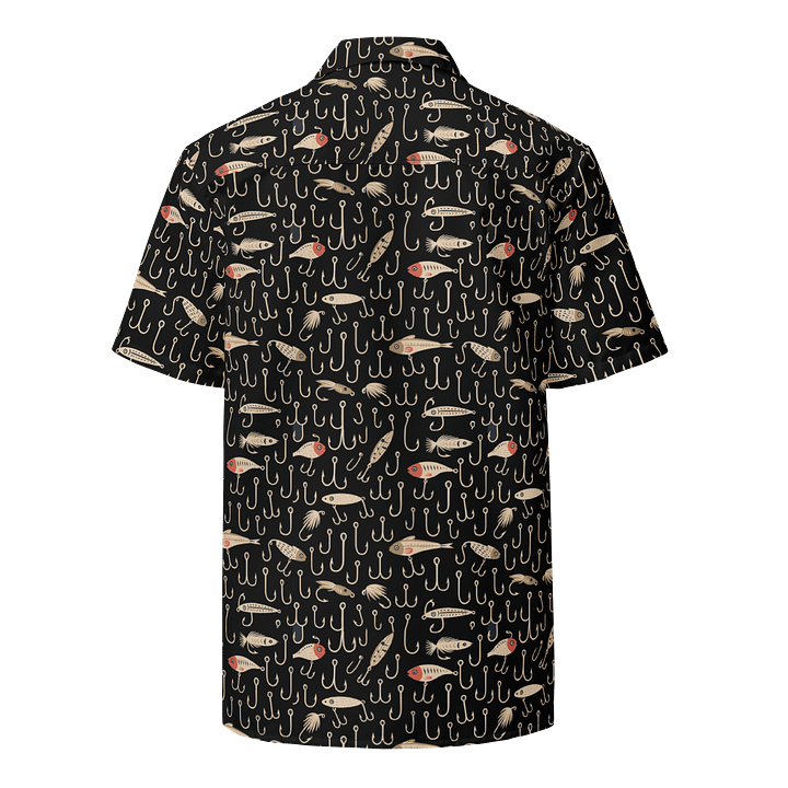 Wild Camo Fish Short Sleeve Button-Up Hawaiian Shirt product image (2)
