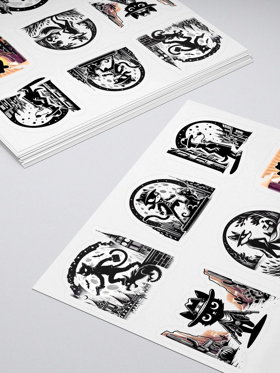 Vintage Black and White Cartoon Stickers product image (4)