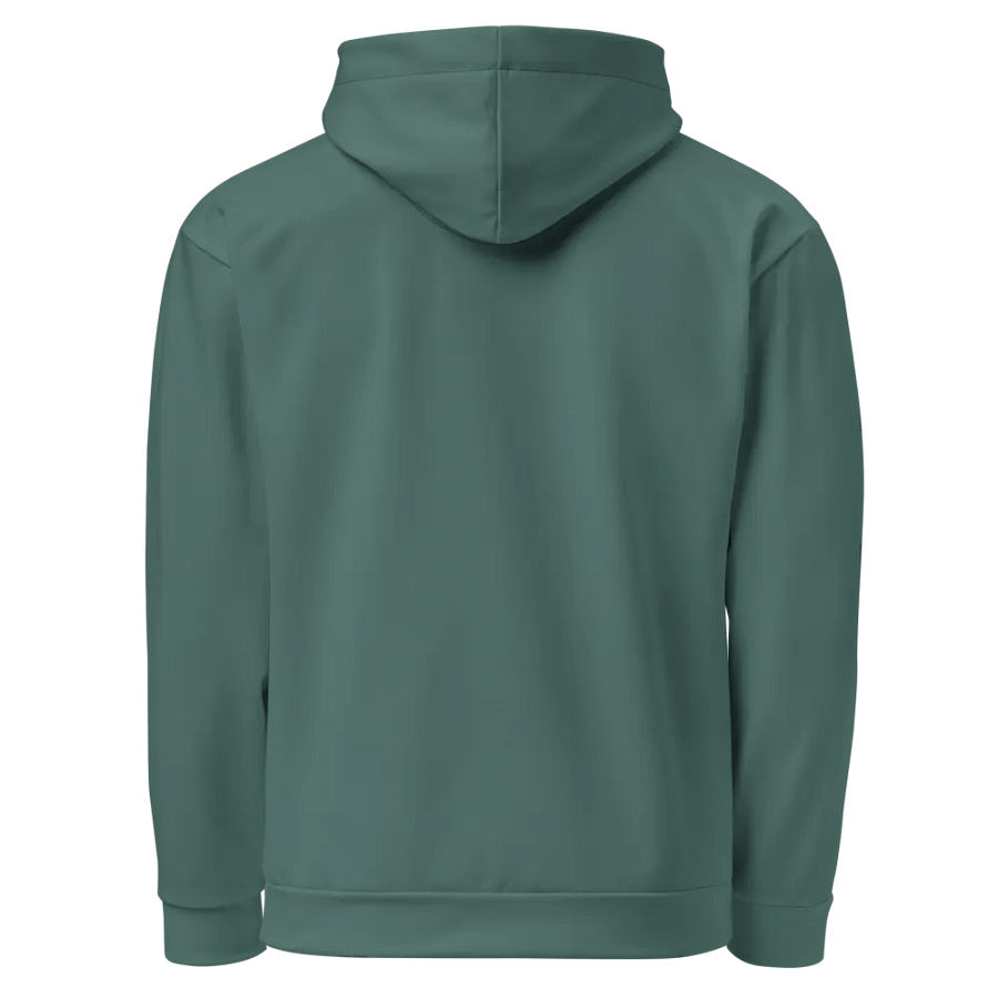 Plain Medium Dark Green Soft Summer Unisex Recycled Polyester Heavyweight Premium Hoodie by Treasure Pie product image (6)