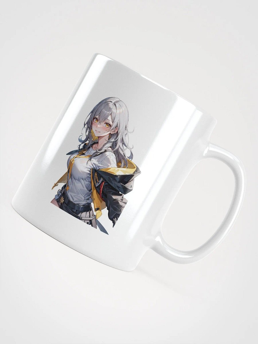 White Glossy Mug - Trailblazer Female (Honkai Star Rail) product image (4)
