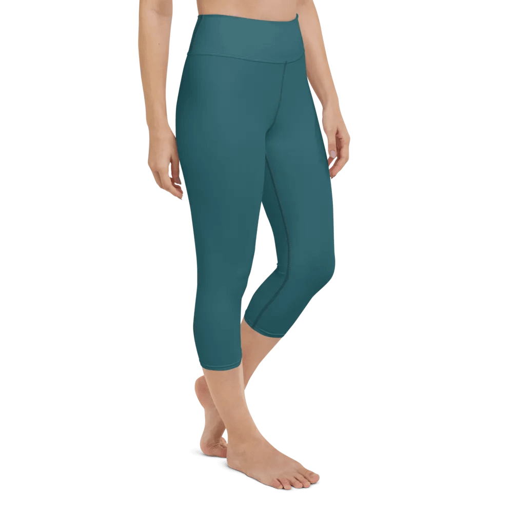 Teal Yoga Capri Leggings product image (3)