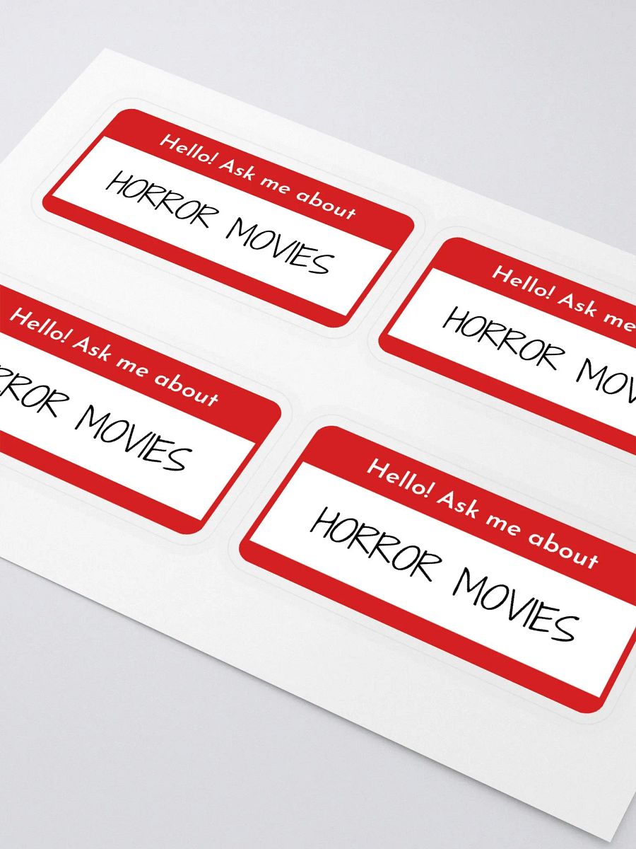 Ask Me About Horror Movies Stickers product image (1)