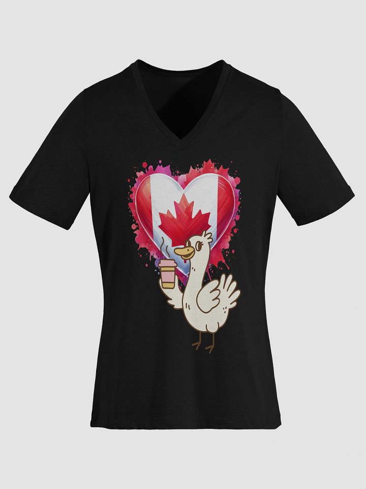 Quirky Duck Coffee Love V-Neck Tee product image (2)