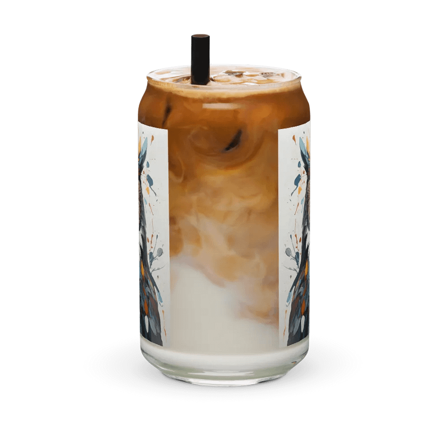 Vibrant Wisdom Owl Glass Can Sipper product image (12)