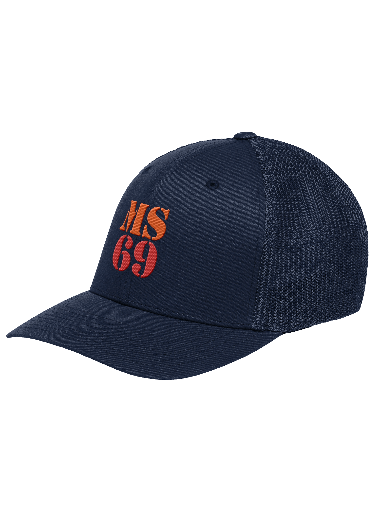 MS69 - Flexfit Trucker Hat Orange/Red product image (2)