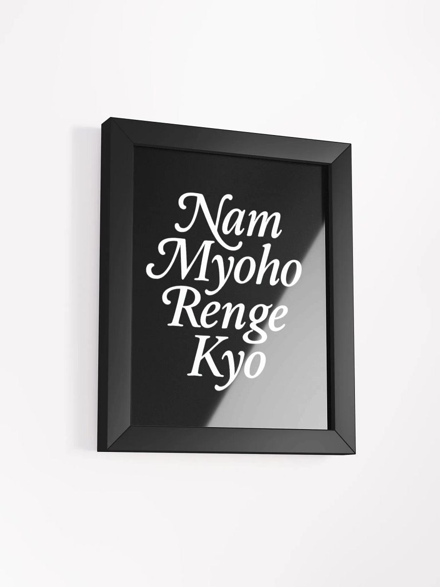 Framed Nam-Myoho-Renge-Kyo Poster – Inspire Your Space with the Mystic Law product image (2)