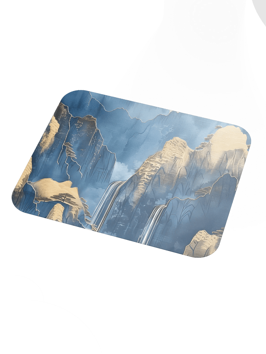 Blue and Gold Mountains Mouse Pad by Treasure Pie product image (4)