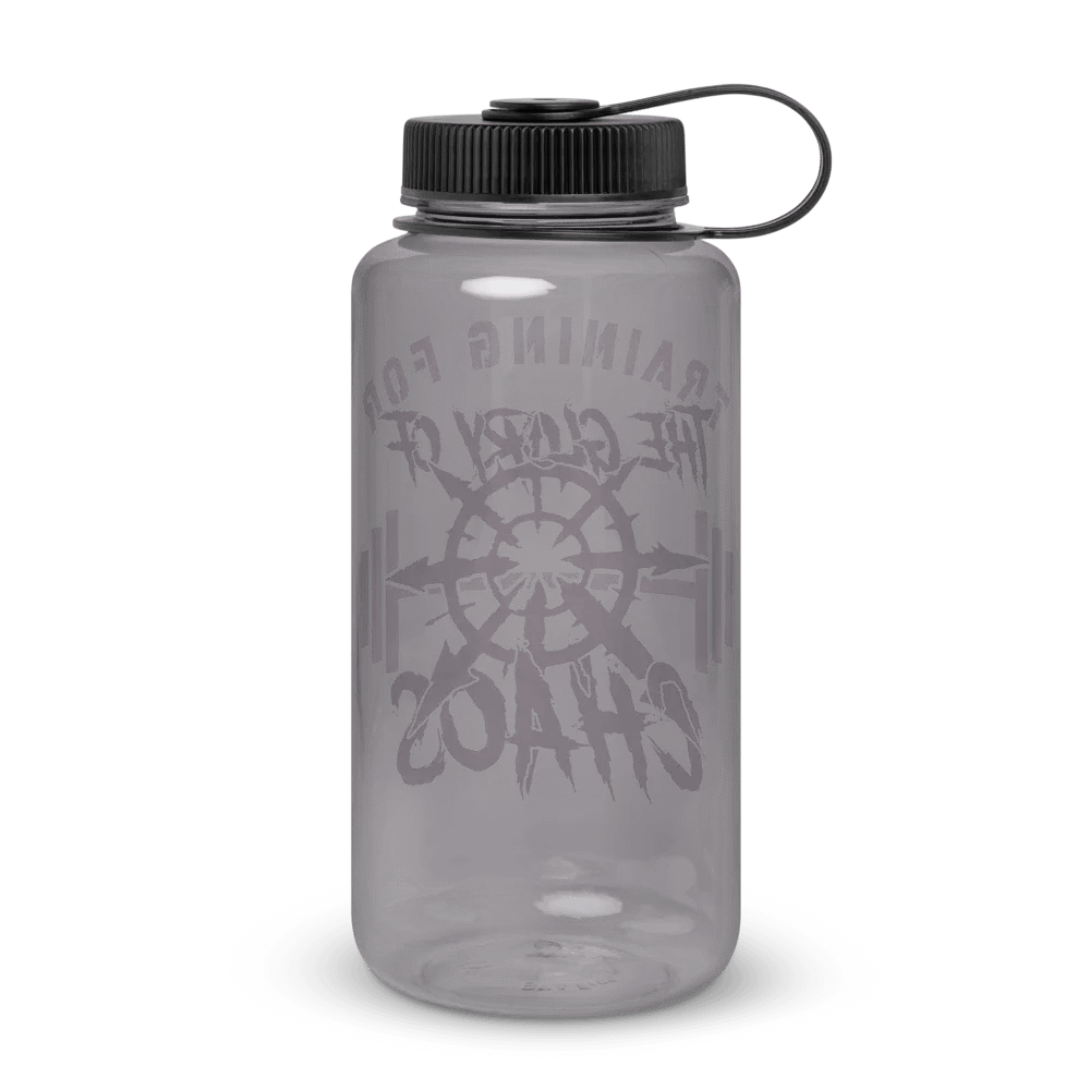 Training for the Glory of Chaos Wide Mouth Water Bottle | Warhammer 40K Chaos Design product image (6)