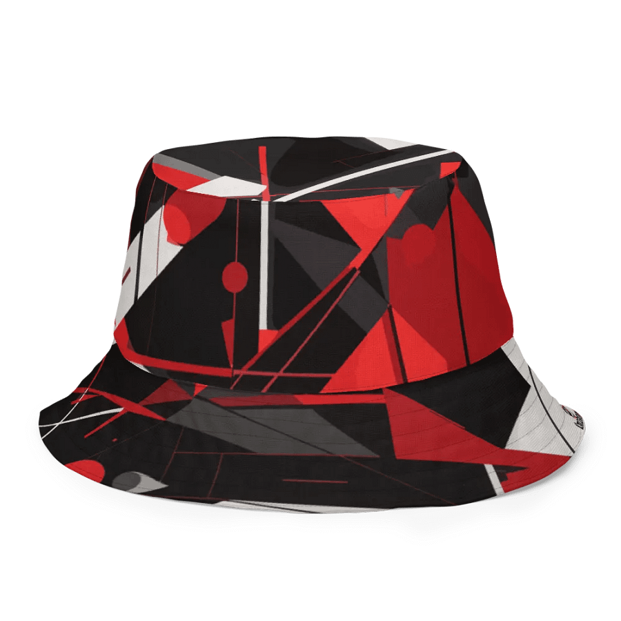 Dynamic Red Abstract - All-Over Bucket Hat product image (2)