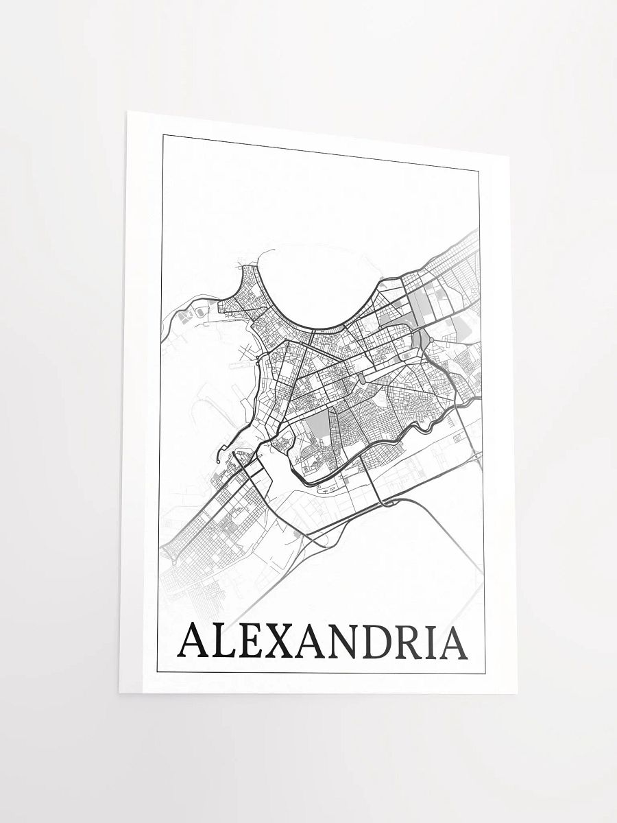Alexandria, Egypt, city map print product image (13)
