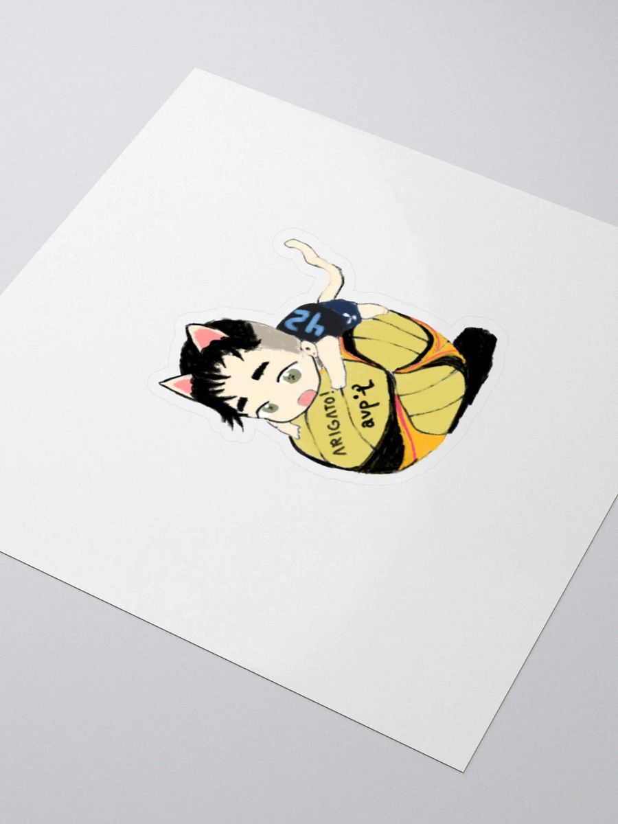 Arigato Neko Volleyball Sticker product image (8)
