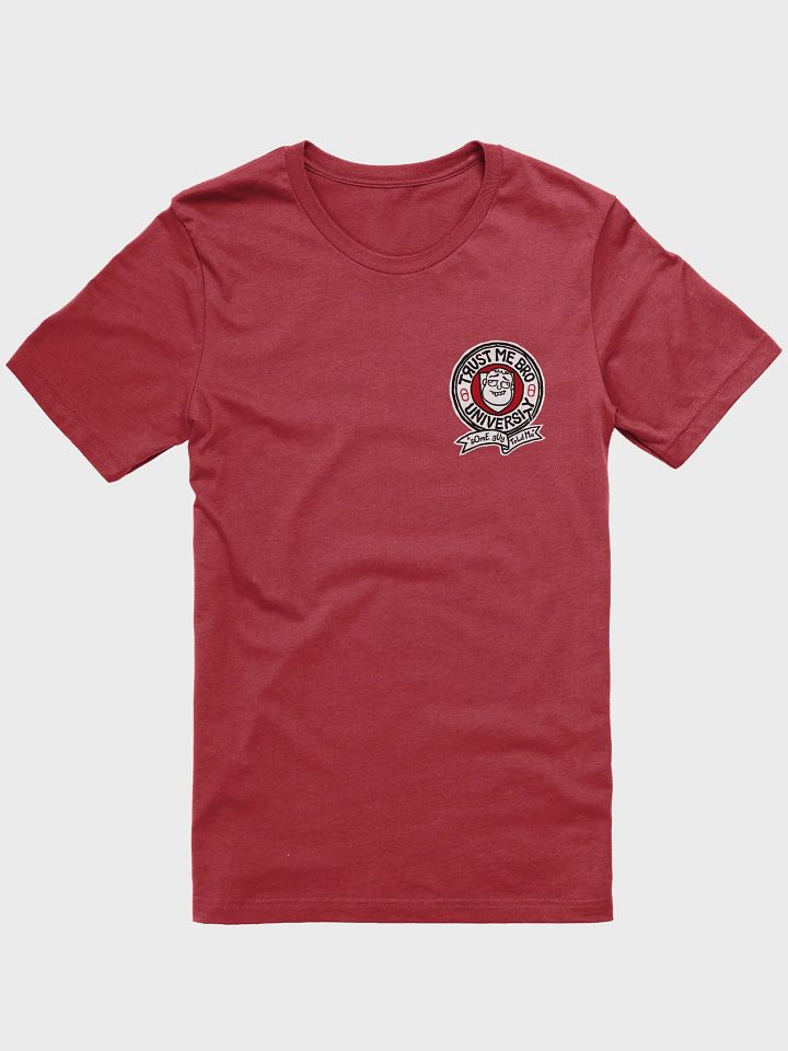 Trust Me Bro University T-shirt - little crest product image (2)