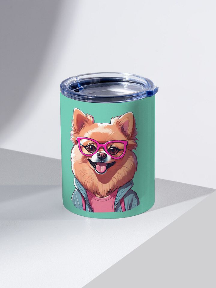 Geeky Pomeranian 10oz Stainless Steel Tumbler product image (2)
