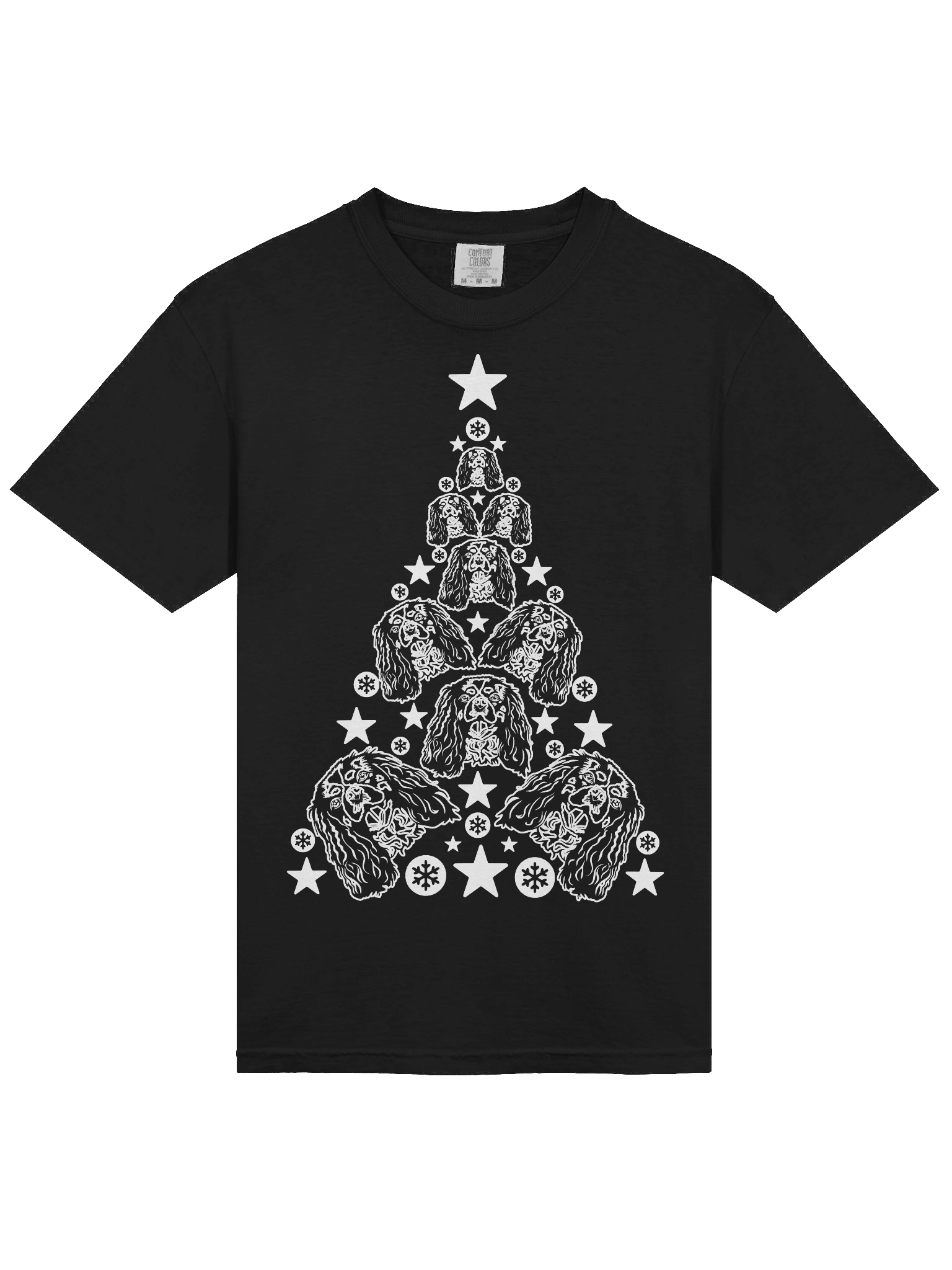 Cavalier King Charles Spaniel Christmas Tree T-Shirt product image (5)